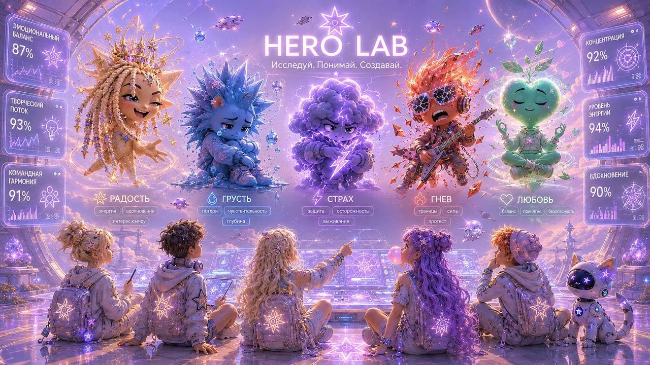 Дети исследуют эмоциональный мир HERO LAB