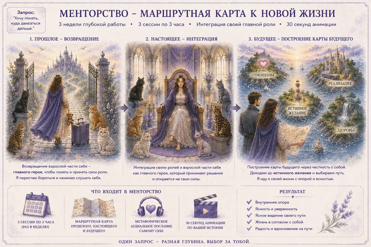 Пример маршрутной карты менторства к новой жизни
